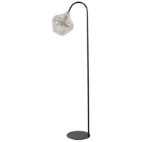 Kovová stojací lampa RAKEL SMOKE + MATT BLACK - CO.DE Concept