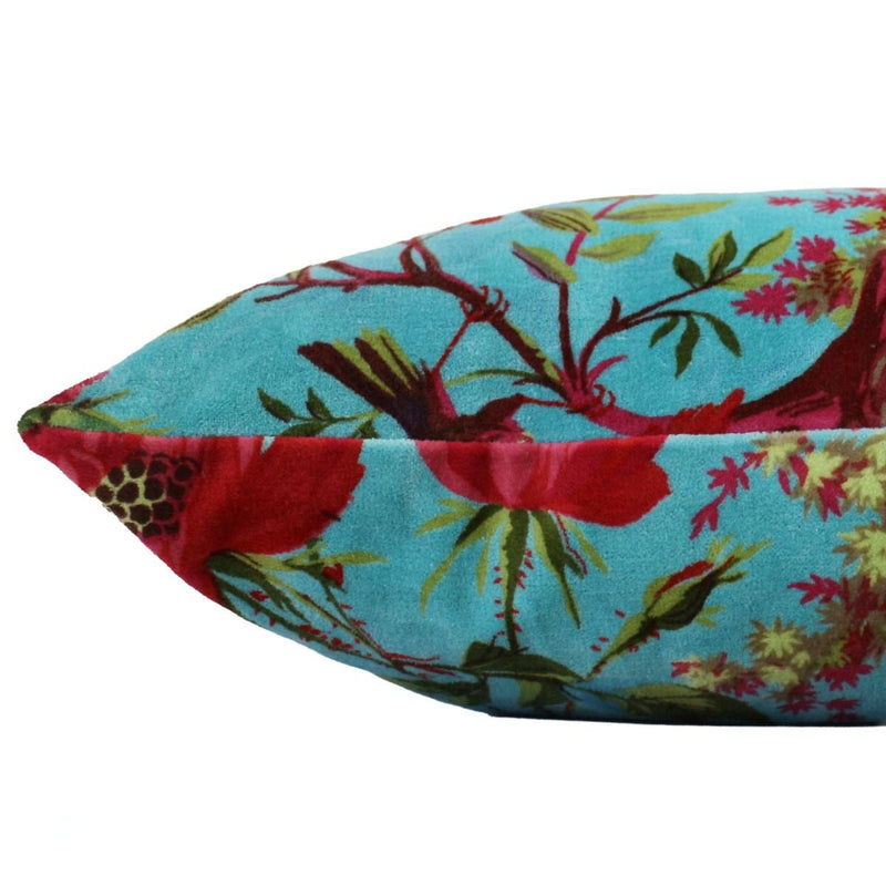 Sametový dekorační polštář PARADISE TURQUOISE - CO.DE Concept