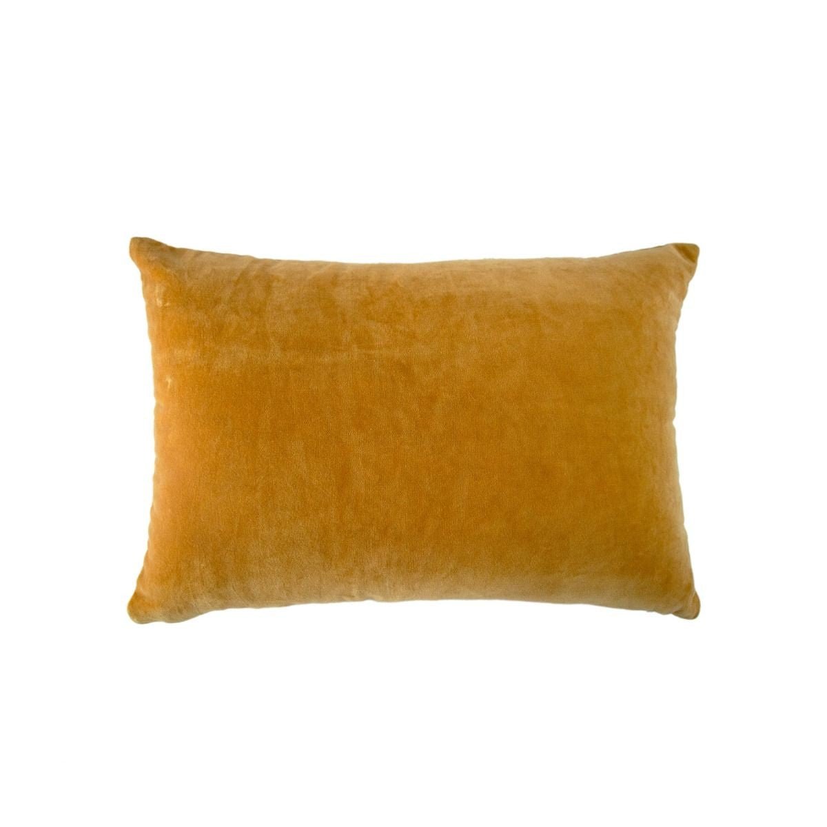 Sametový polštář SHELLIA MUSTARD - CO.DE Concept