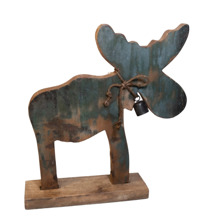 Dřevěná vánoční dekorace VINTAGE REINDEER - CO.DE Concept