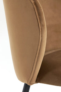 Jídelní křeslo ELYNA VELVET BROWN - CO.DE Concept