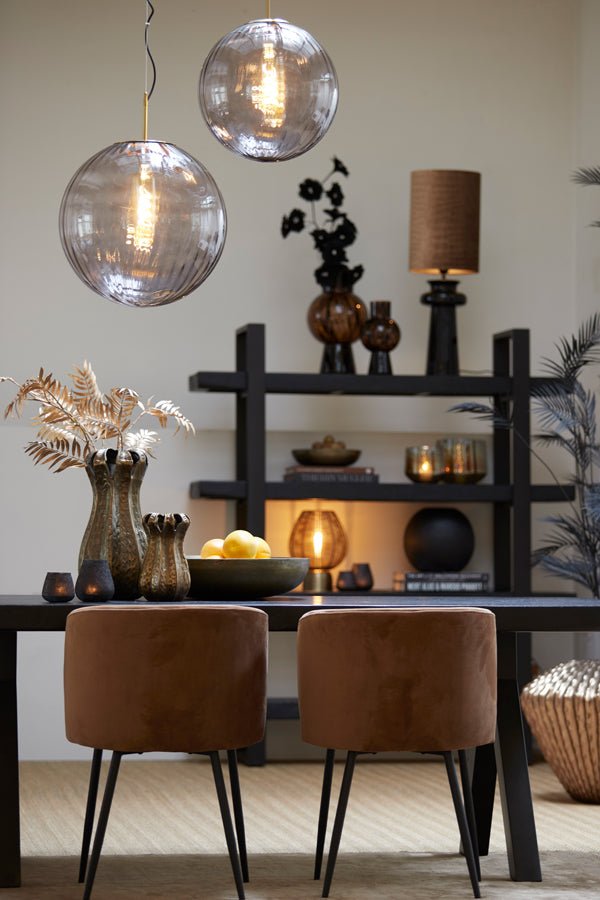Jídelní křeslo ELYNA VELVET BROWN - CO.DE Concept