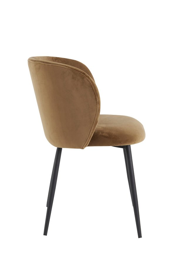 Jídelní křeslo ELYNA VELVET BROWN - CO.DE Concept