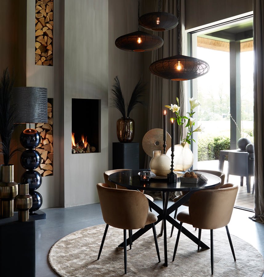 Jídelní křeslo ELYNA VELVET BROWN - CO.DE Concept