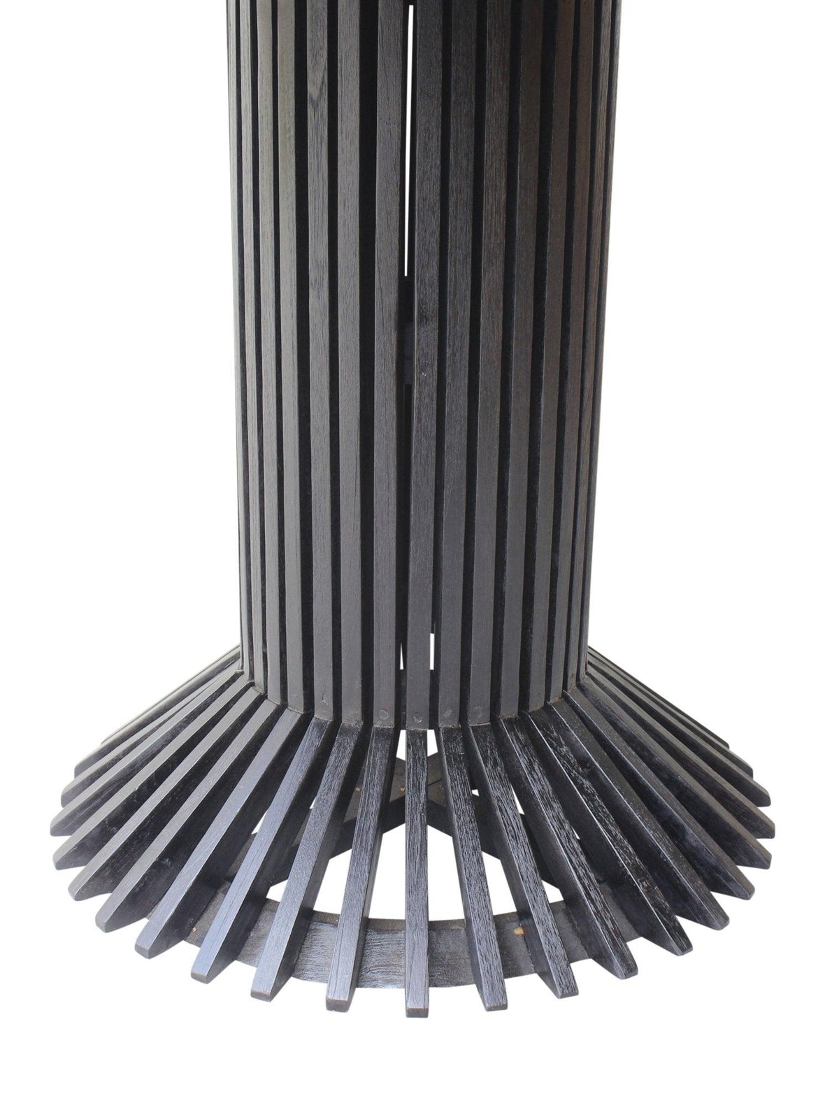 Teakový kulatý jídelní stůl EIFFEL BLACK 120cm | Jídelní stoly