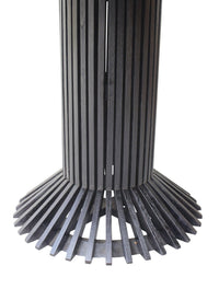 Teakový kulatý jídelní stůl EIFFEL BLACK 140cm | Jídelní stoly