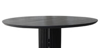 Teakový kulatý jídelní stůl EIFFEL BLACK 140cm | Jídelní stoly