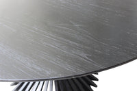 Teakový kulatý jídelní stůl EIFFEL BLACK 140cm | Jídelní stoly