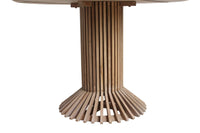 Teakový kulatý jídelní stůl EIFFEL BROWN 140cm | Jídelní stoly