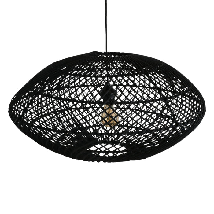 Ratanový lustr MAZE ELLIPSE BLACK - CO.DE Concept