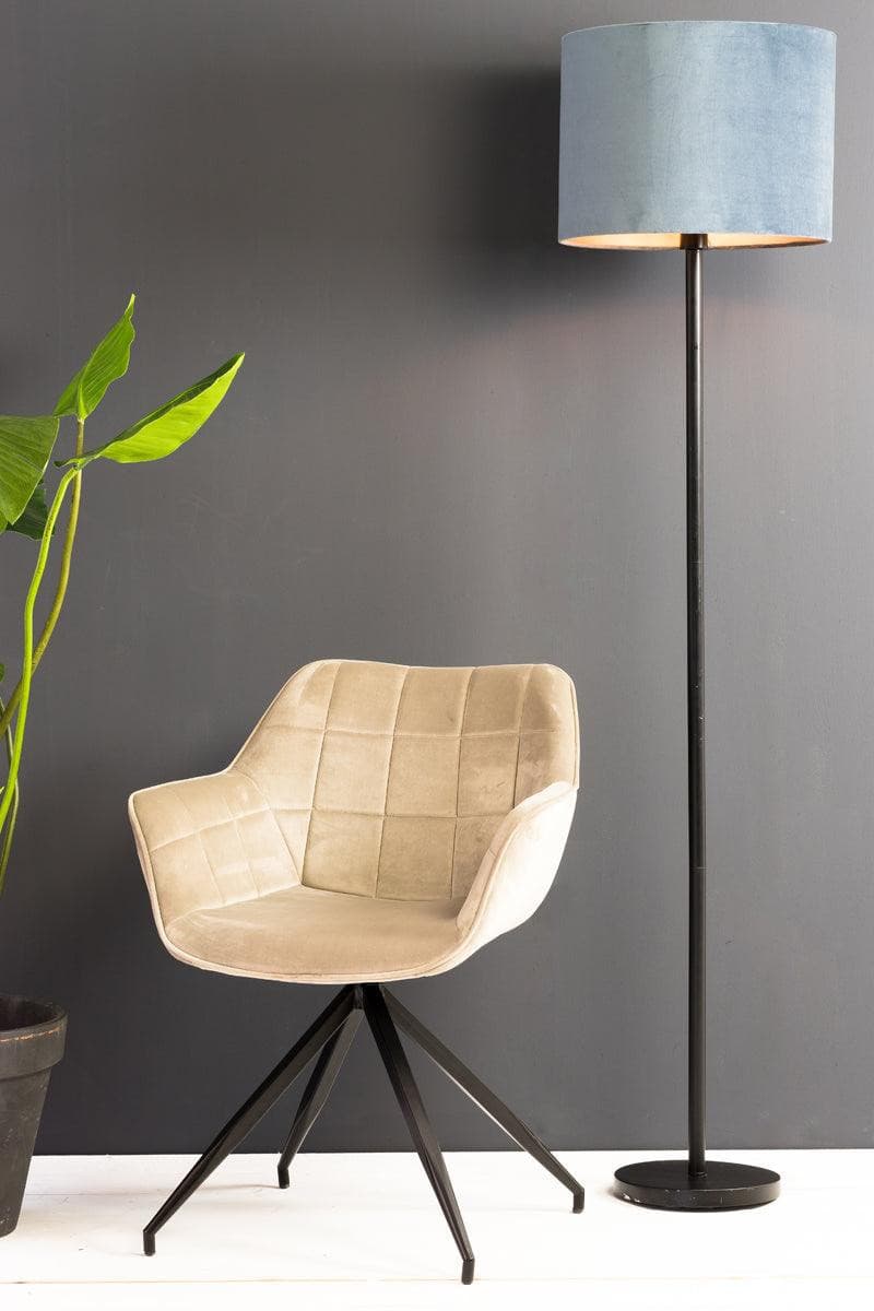 Sametové jídelní křeslo JAIMY LIGHT GREY | Jídelní křesla