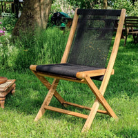 Teaková zahradní židle RAW BLACK - CO.DE Concept
