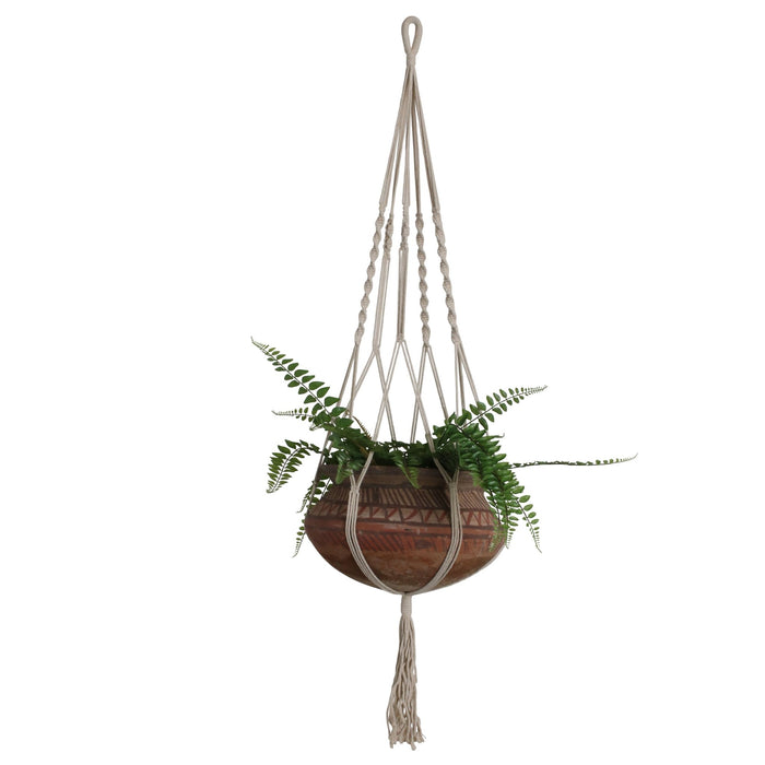 Závěsný držák na květináč MACRAMÉ CREAM - CO.DE Concept
