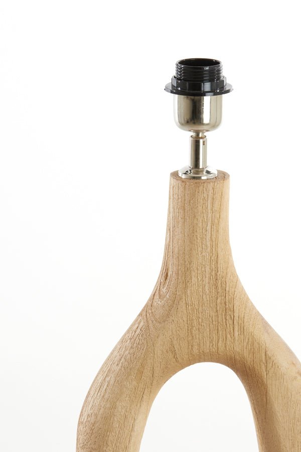Dřevěná stojací lampa s jutovým stínidlem XITTA - CO.DE Concept