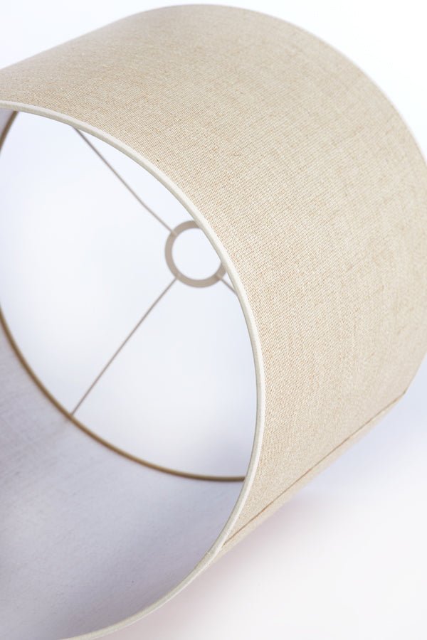 Dřevěná stojací lampa s jutovým stínidlem XITTA - CO.DE Concept
