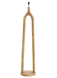 Dřevěná stojací lampa s jutovým stínidlem XITTA - CO.DE Concept