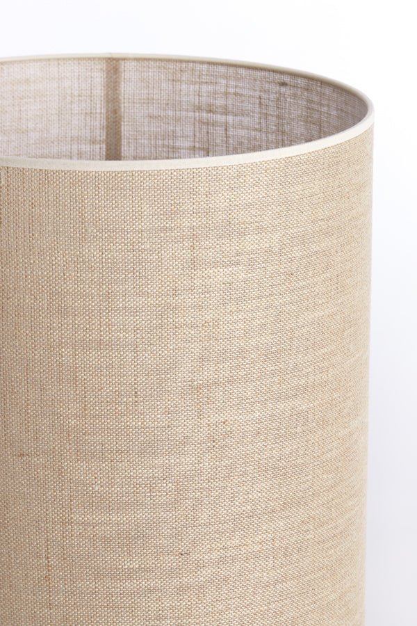 Dřevěná stojací lampa s jutovým stínidlem XITTA - CO.DE Concept