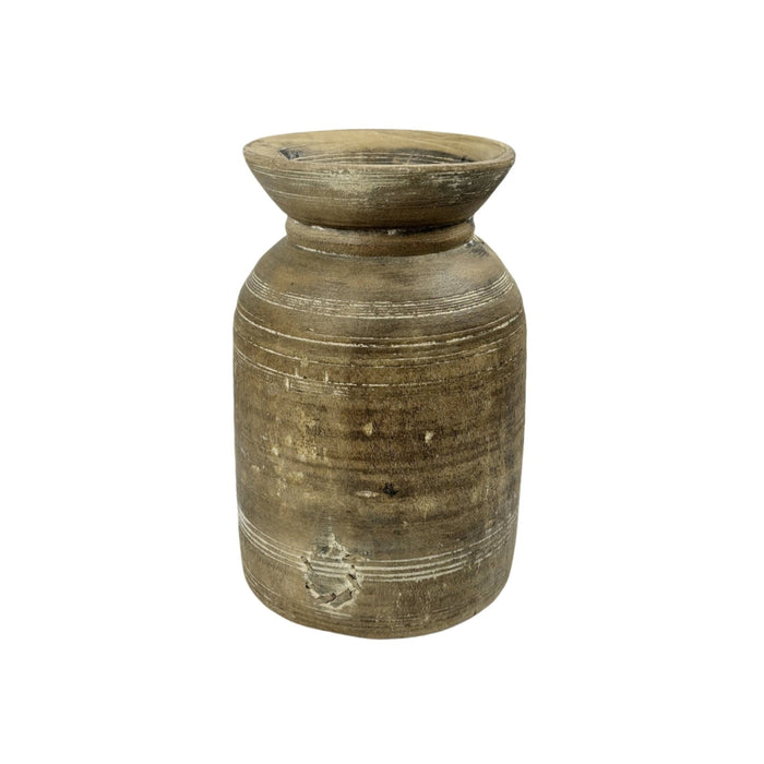 Dřevěná váza NEPAL LIME WASH - CO.DE Concept