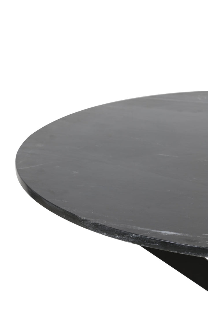 Kulatý jídelní stůl TOMOCHI BLACK MARBLE - CO.DE Concept