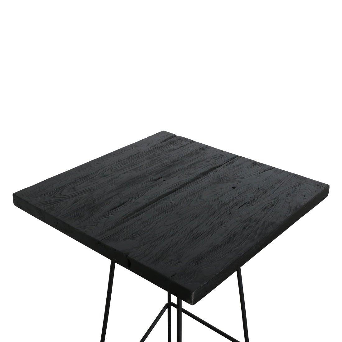 Teakový barový stůl LOFT BLACK | Barové stoly