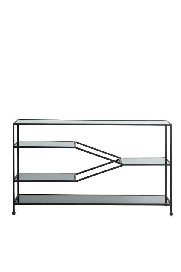 Designový kovový stůl AINO BLACK | Kozolové stolky
