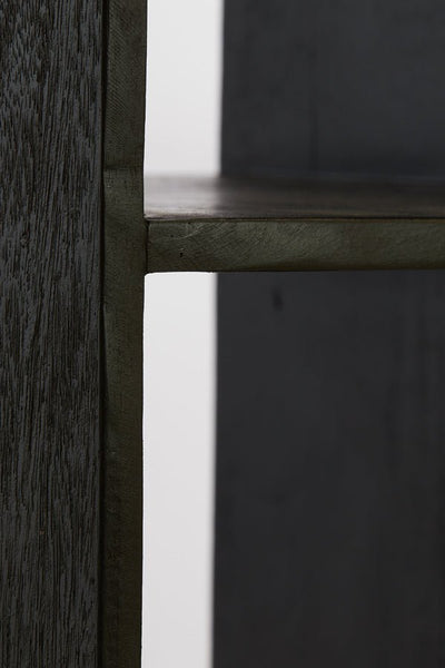 Dřevěný regál RAYNA BLACK XL - CO.DE Concept