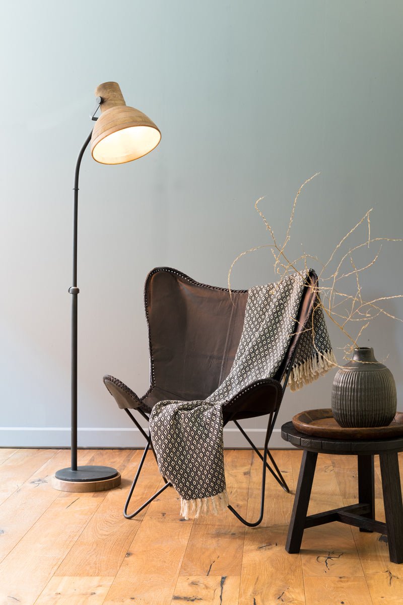 Industriální stojací lampa IMBERT WOOD - CO.DE Concept