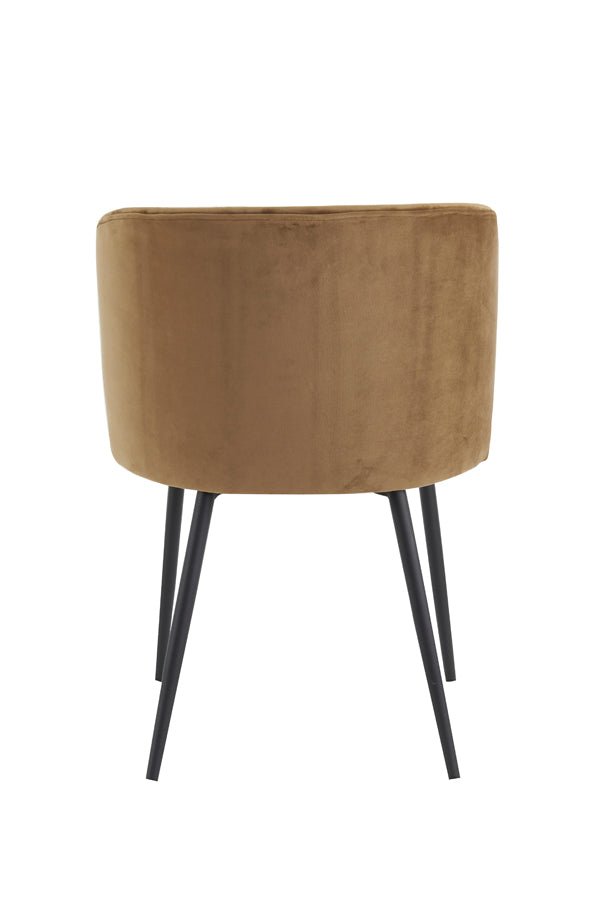 Jídelní křeslo ELYNA VELVET BROWN - CO.DE Concept
