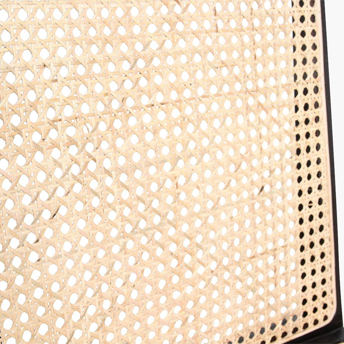 Teaková židle s ratanovým výpletem NOVA BLACK | Jídelní židle