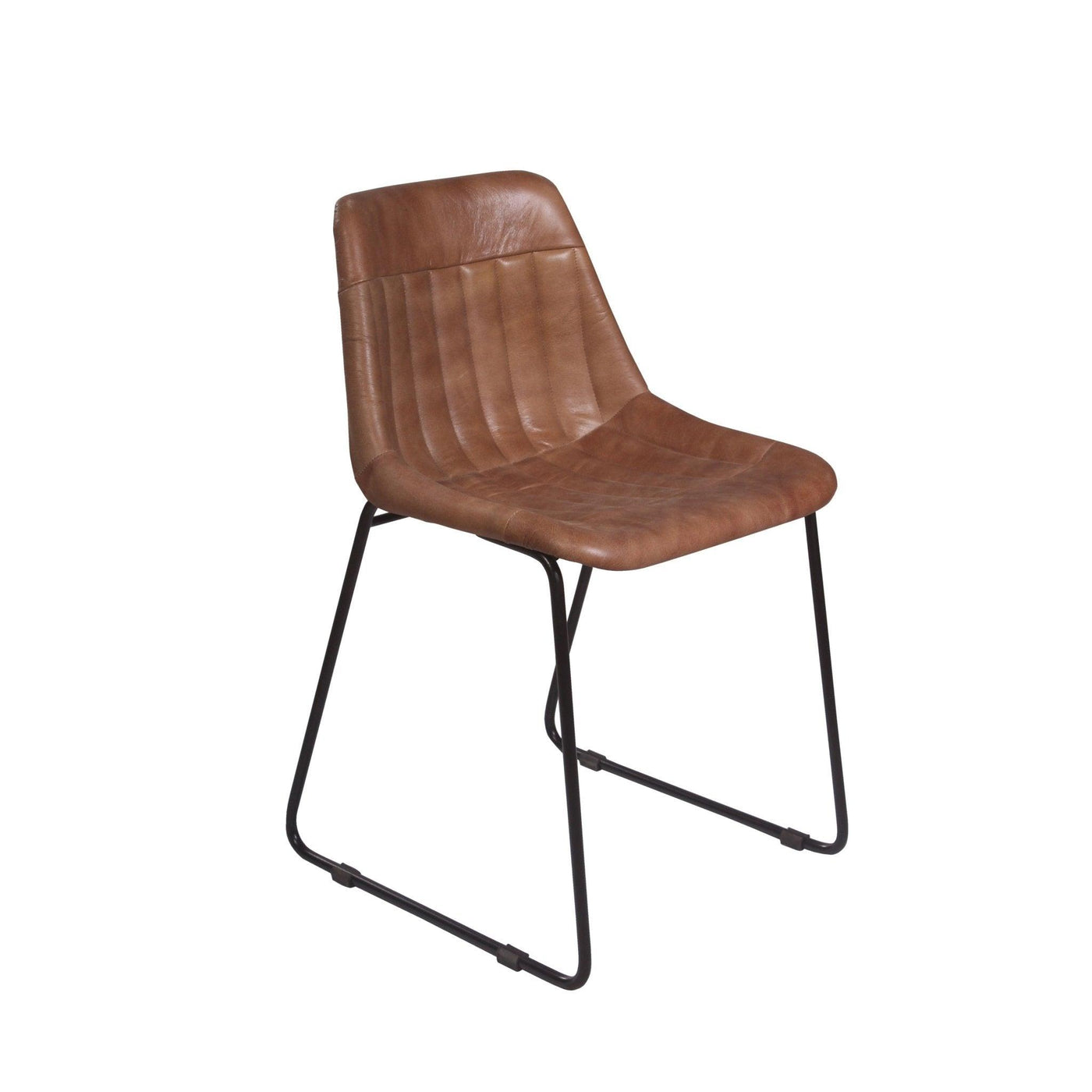Industriální kožená jídelní židle CAMEL | Jídelní židle