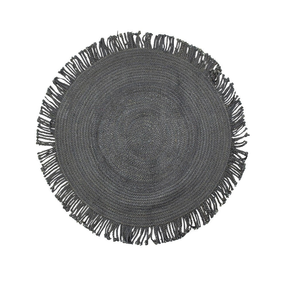 Kulatý koberec z přírodní juty JUTTA BLACK - CO.DE Concept