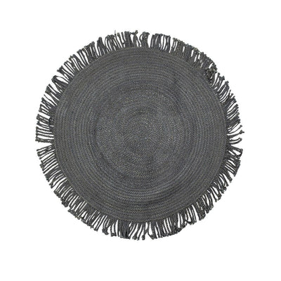 Kulatý koberec z přírodní juty JUTTA BLACK - CO.DE Concept