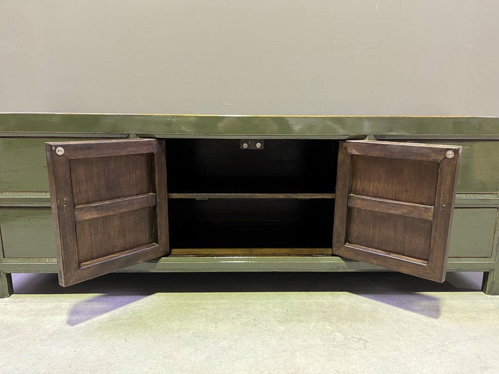 Lakovaný TV stolek SIENA GREEN DE PAGTER - CO.DE Concept