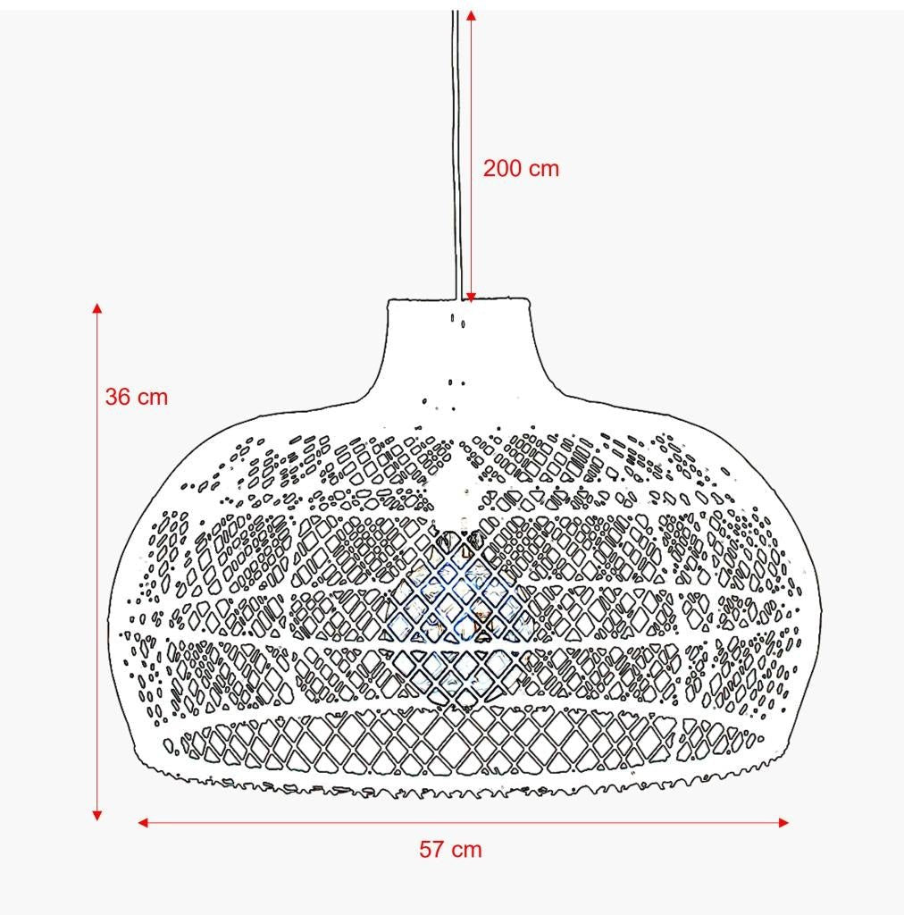 Ratanové světlo MAZE přírodní L - CO.DE Concept