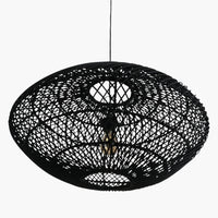 Ratanový lustr MAZE ELLIPSE BLACK - CO.DE Concept