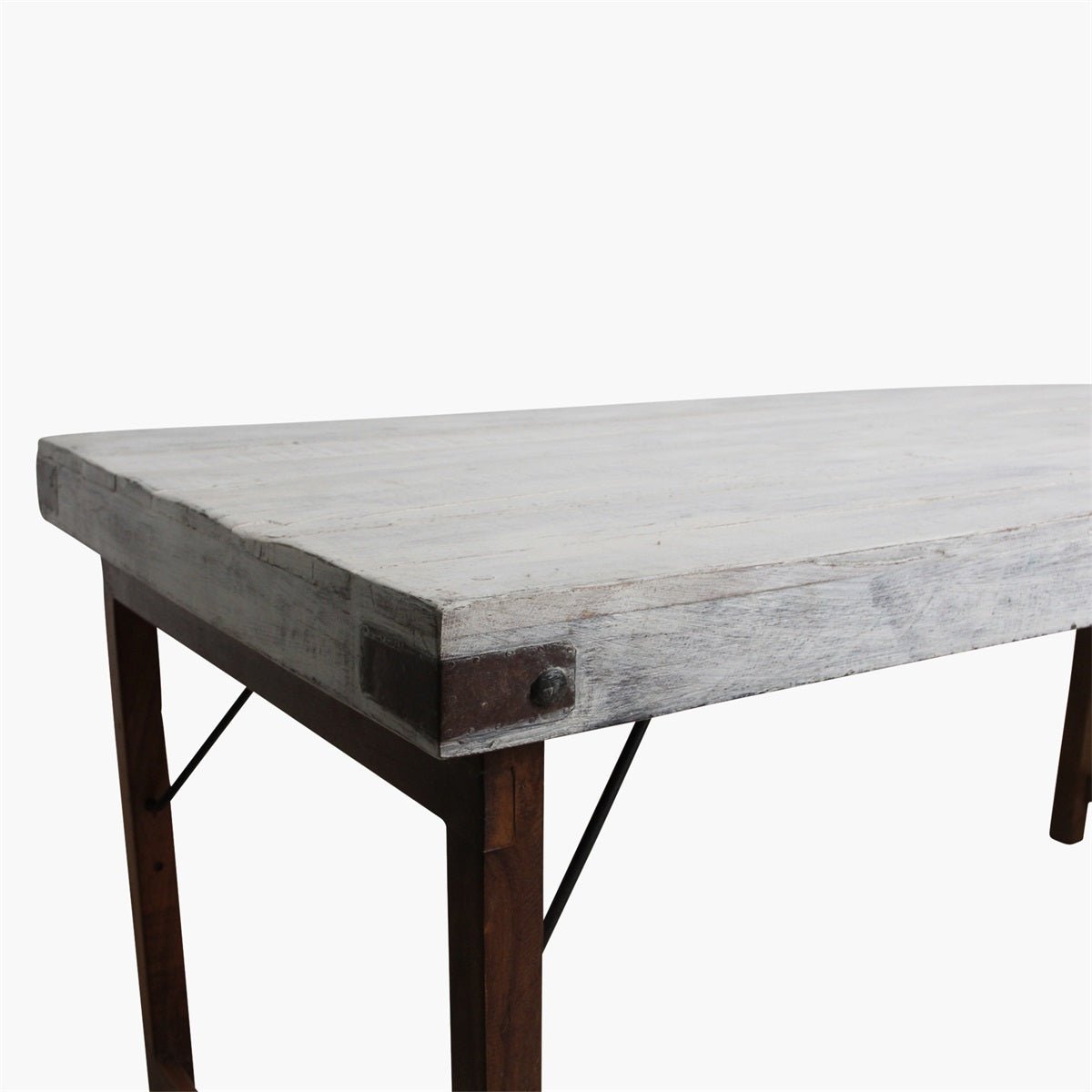 Rustikální dřevěný jídelní stůl VINTAGE WHITE | 165cm - CO.DE Concept