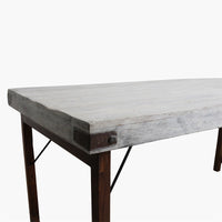 Rustikální dřevěný jídelní stůl VINTAGE WHITE | 165cm - CO.DE Concept