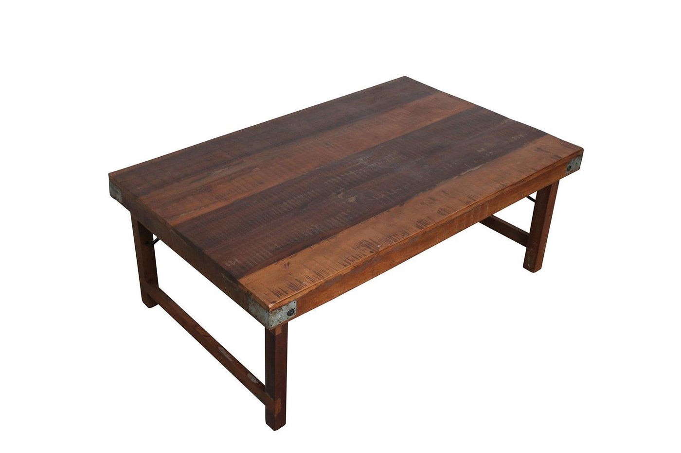 Rustikální dřevěný konferenční stolek 120cm | Konferenční stolky