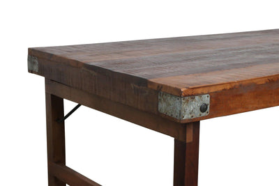 Rustikální dřevěný konferenční stolek 120cm | Konferenční stolky