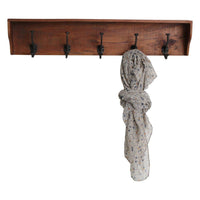 Industriální nástěnný věšák s policí FACTORY VINTAGE | Věšáky