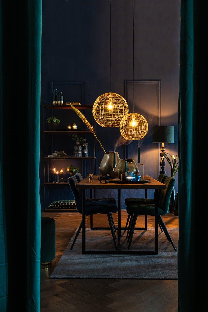 Sametová jídelní židle BLUE | Jídelní židle