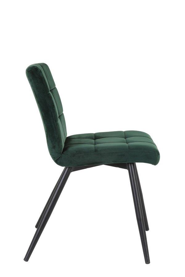 Sametová jídelní židle GREEN | Jídelní židle