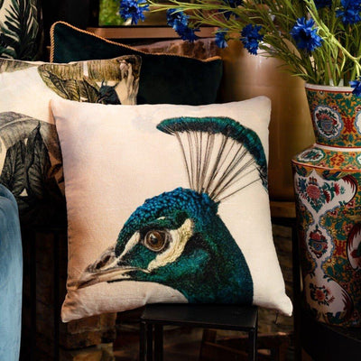 Sametový polštář PEACOCK | Polštáře
