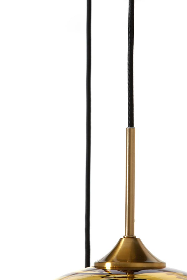 Skleněný závěsný lustr MAYSON GOLD CLEAR GLASS - CO.DE Concept