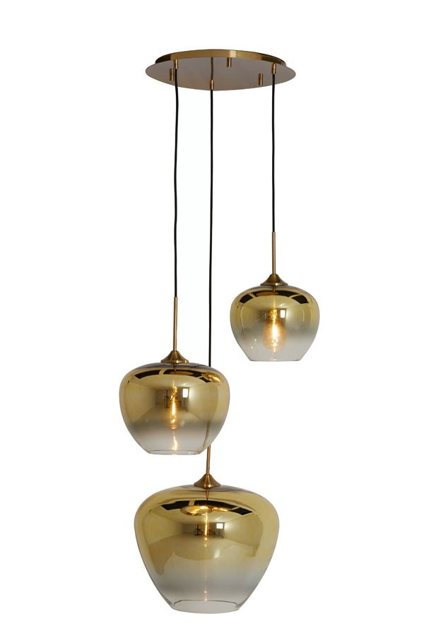 Skleněný závěsný lustr MAYSON GOLD CLEAR GLASS - CO.DE Concept