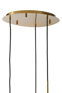 Skleněný závěsný lustr MAYSON GOLD CLEAR GLASS - CO.DE Concept