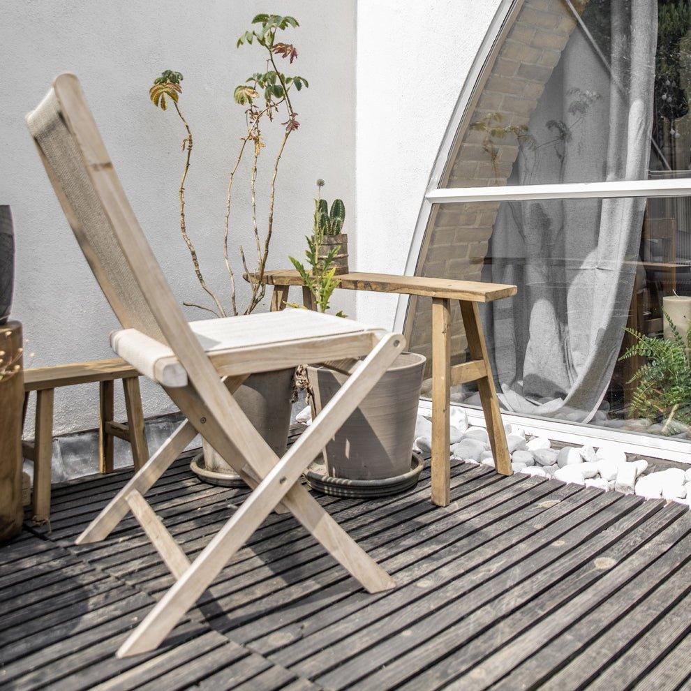 Teaková zahradní židle RAW NATURAL | Židle